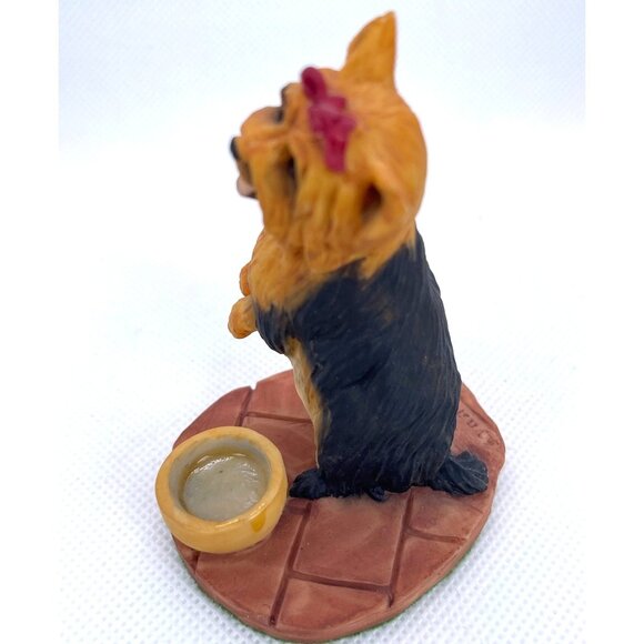 Yorkshire Terrier Dog Aynsley MasterCraft Yorkie Pup Hand Painted UK England VTG - Picture 5 of 9